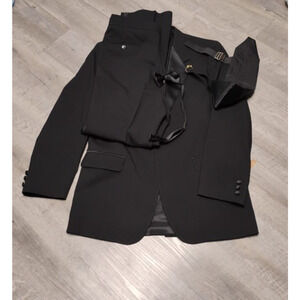 Men's Neil Allyn Black Tuxedo with Pants One Button Front Sz 44L 34Wx34L